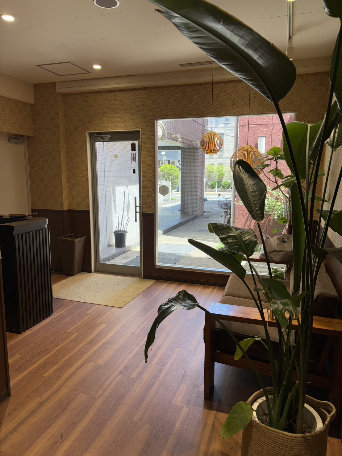 尾山台のヘッドスパサロン ASANA のエントランス